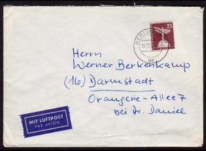 25 Pfg.Berlin Stadtbilder 1957 EINZELFRANKATUR (b242